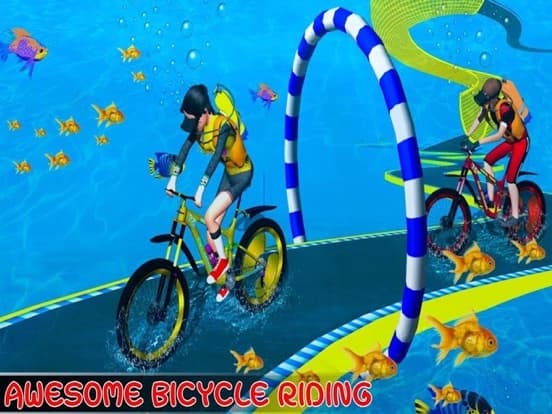 Water Park MMX Bicycle Rider screenshot 2
