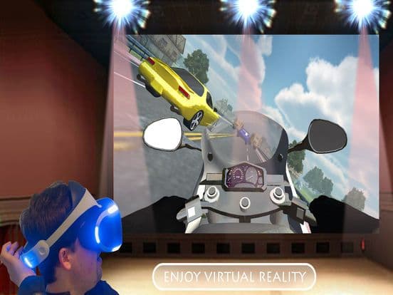Real Bike Traffic Rider Virtual Reality Glasses screenshot 5