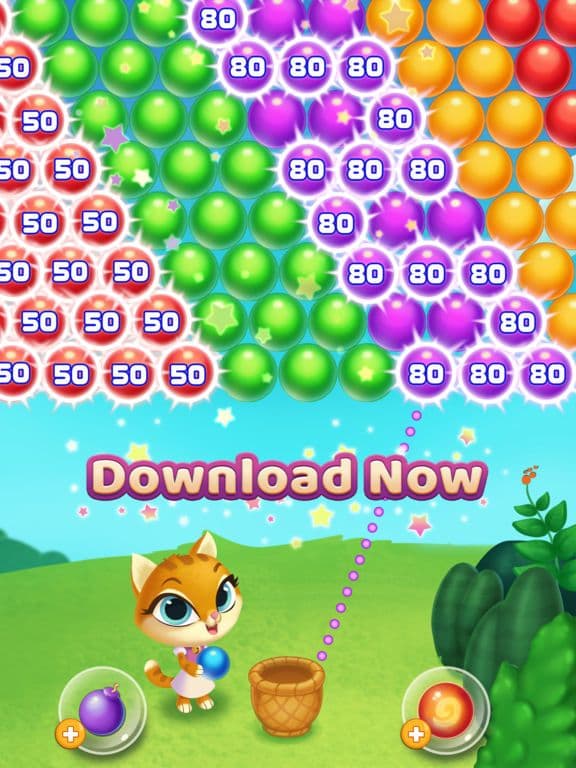 Kitty Pop Bubble Shooter screenshot 6