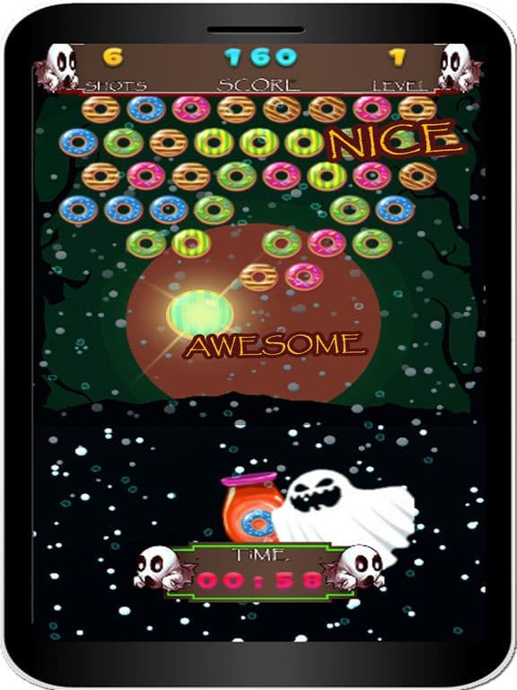 Ghost Donut Shooter - Puzzle Bubble Deluxe screenshot 4