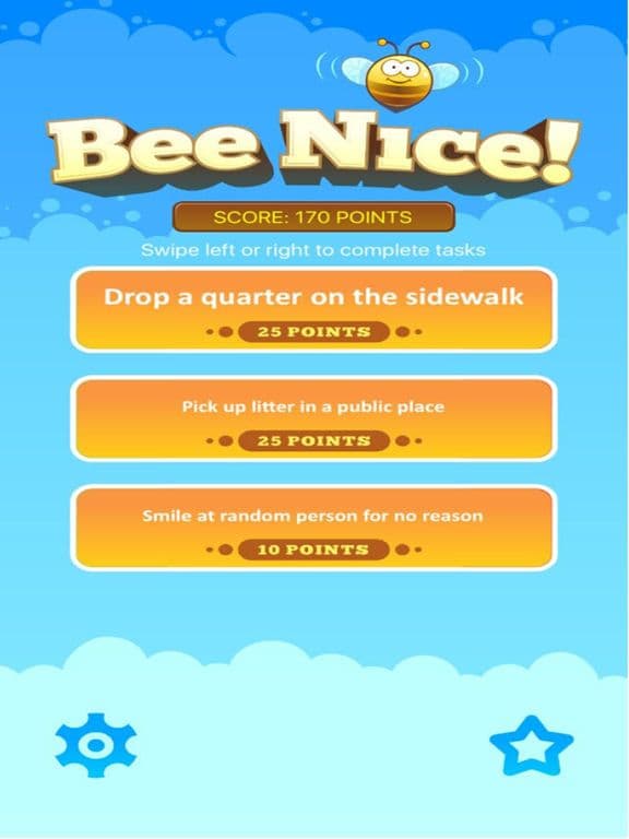 Bee Nice: Daily Challenges to Improve Yourself and the People Around You. The Random Acts of Kindness Game screenshot 2