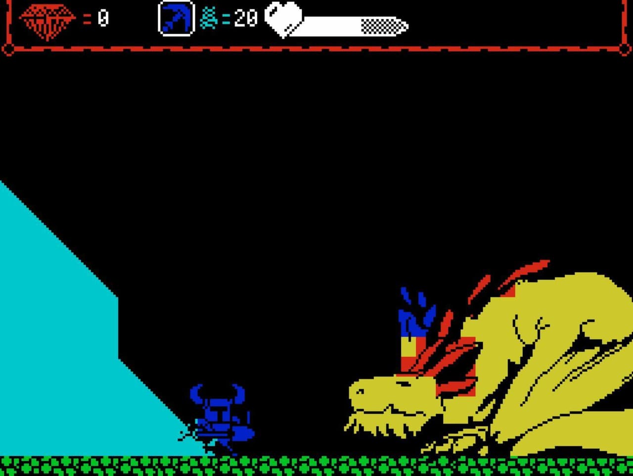 Shovel Knight: Zx spectrum Demake prototype screenshot 3