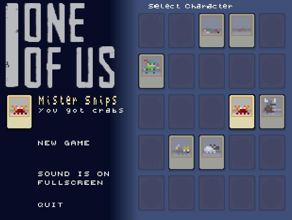 One Of Us 7drl screenshot 2