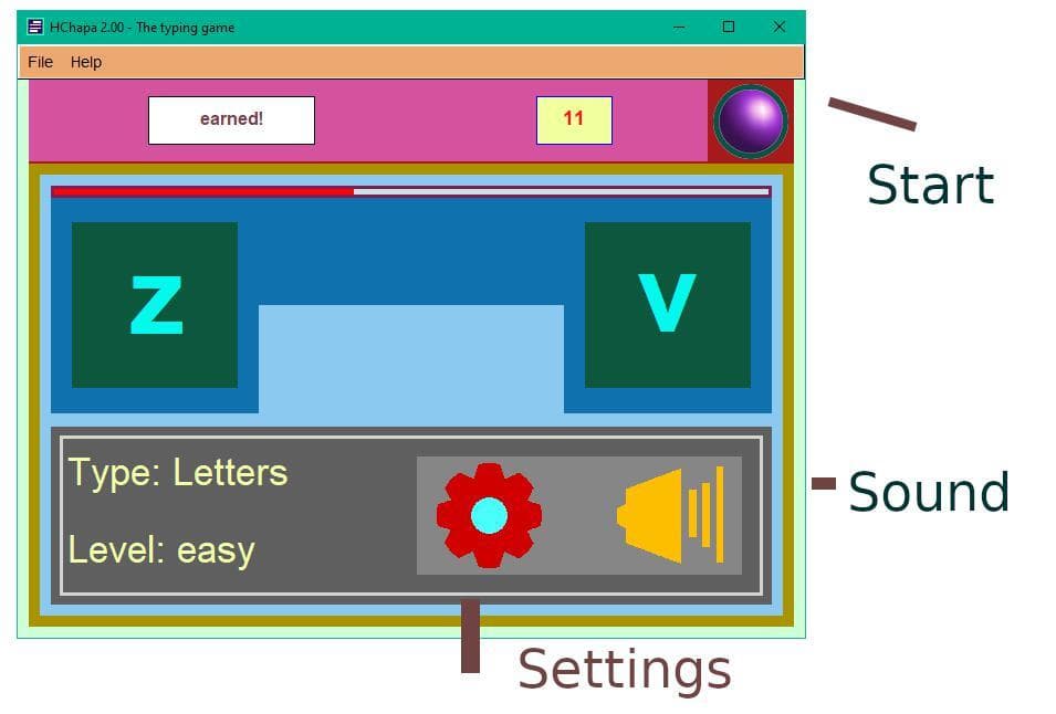 HChapa 2 plus - The free typing game game screenshot 2