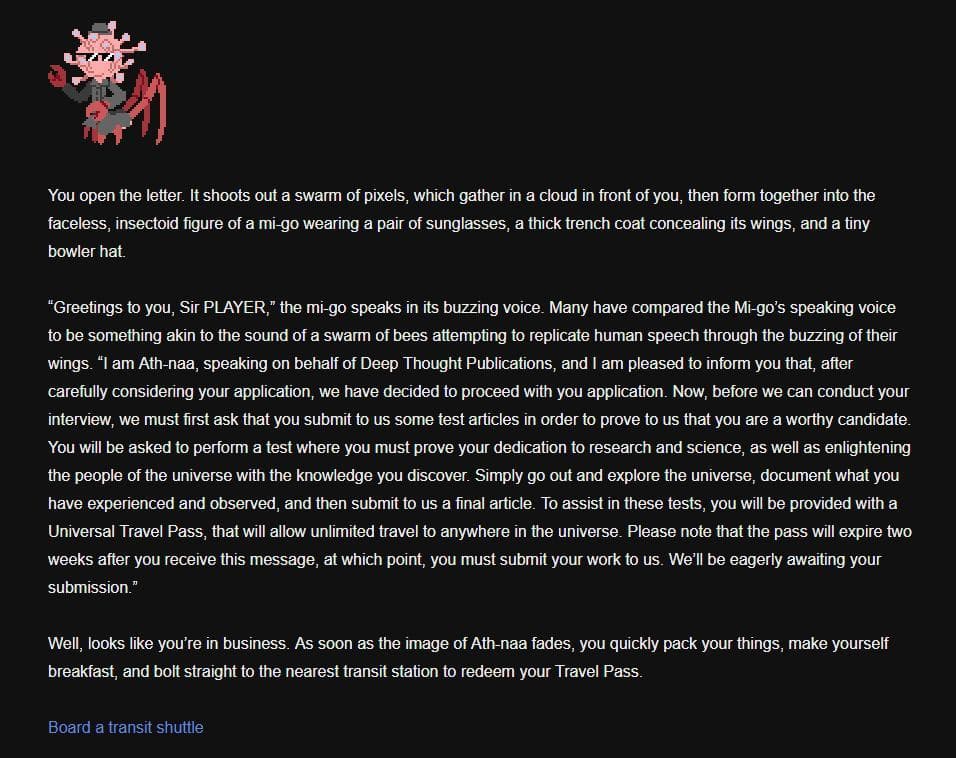 The Hobos Handbook to the Universe screenshot 2