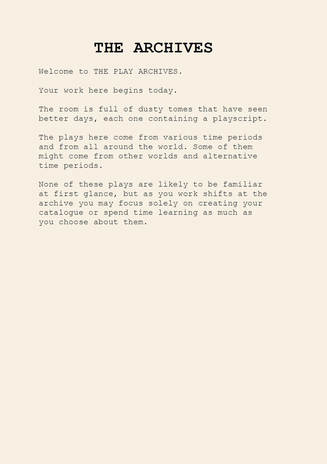 The Play Archives screenshot 3