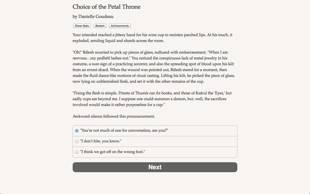 Choice of the Petal Throne screenshot 3