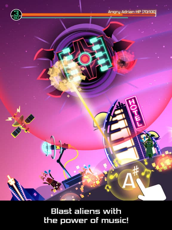 Groove Planet - Rhythm Clicker with your Songs screenshot 2
