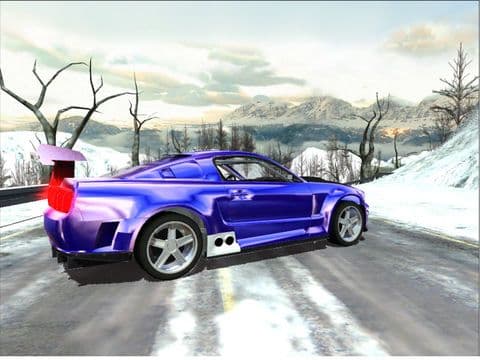 Car Race Winter screenshot 3
