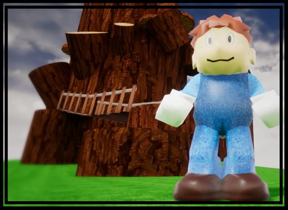 3D Easter-Platformer in the Woods
