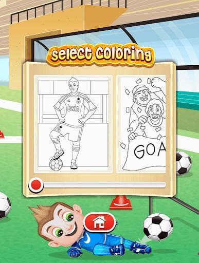 Football coloring book game screenshot 3