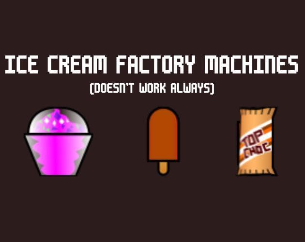 Ice cream factory machines
