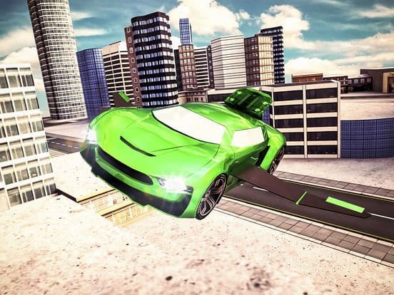Free sport Car Flying Simulator pro screenshot 4