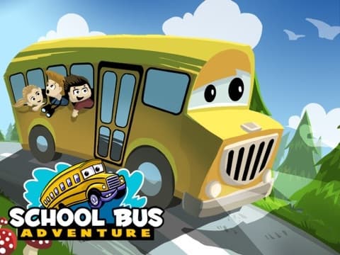 School Bus Adventure - Field Trip is a Fun 3D Driving Cartoon Game for Boys and Girls with simple Drag Control, where you can Explore Towns and Farms with Animals screenshot 2