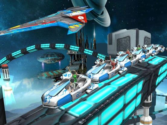 RollerCoster Simulator Space. Ride The 6 Parck Amusement Theme Mania screenshot 2