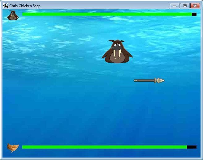 Chris Chicken Saga Part 1 - Underwater Chicken screenshot 2