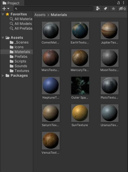 Burners Solar System Project screenshot 2