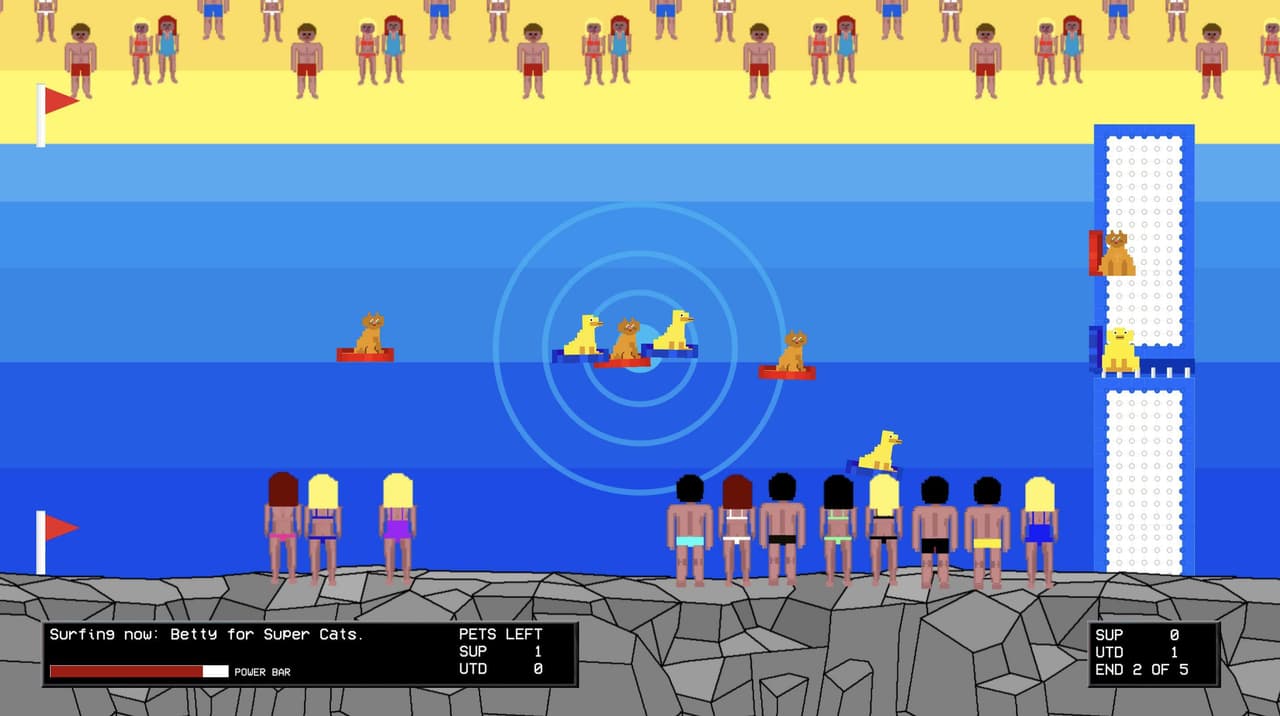 Pets on the Beach - Animal Dinghy Surfing screenshot 3