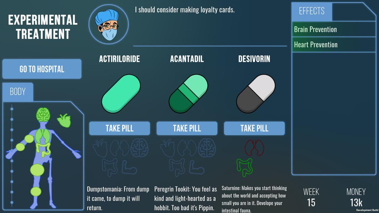 Experimental Treatment screenshot 2