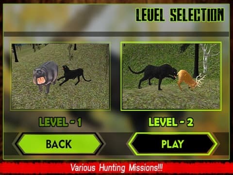 Wild Black Panther Attack Simulator 3D – Hunt the Zebra, Deer & Other Animal in Wildlife Safari screenshot 4