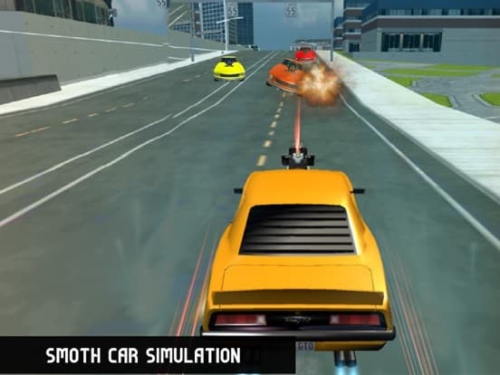 Flying Futuristic Car Battle