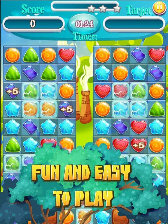 Lovely Couple Sweet Candy Puzzle Match 3 Game screenshot 2