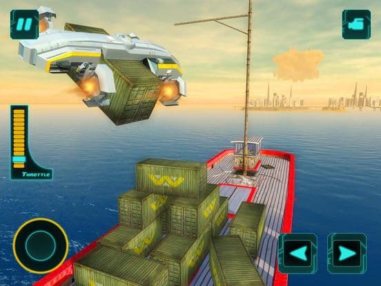 Tourist Futuristic Flying Car
