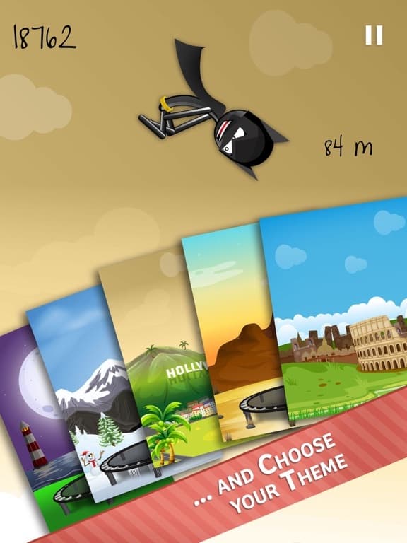 Stickman Trampoline PRO - Extreme Flip Action! screenshot 5