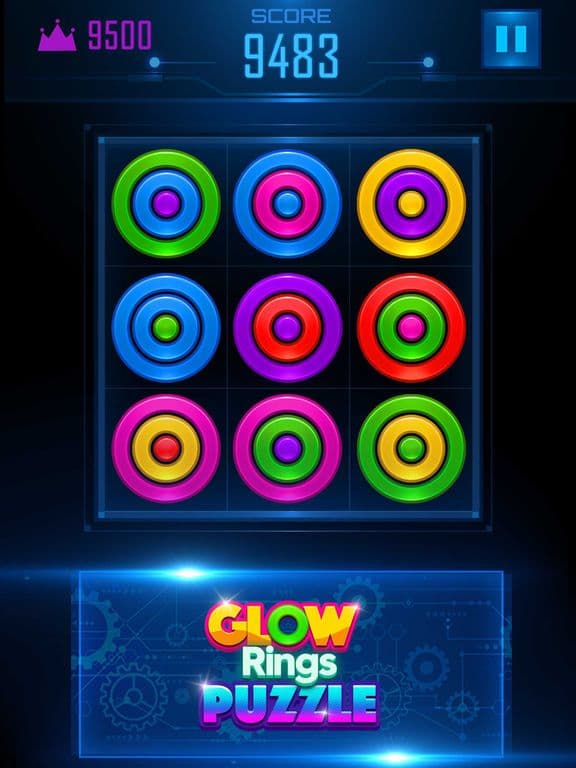 Glow Rings Puzzle screenshot 2