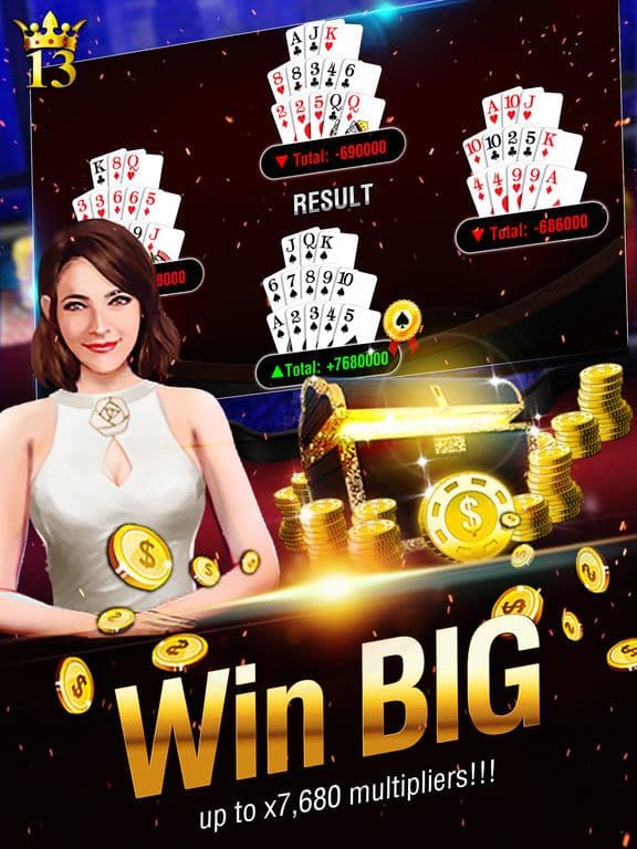 Lucky 13: 13 Card Poker Puzzle screenshot 2