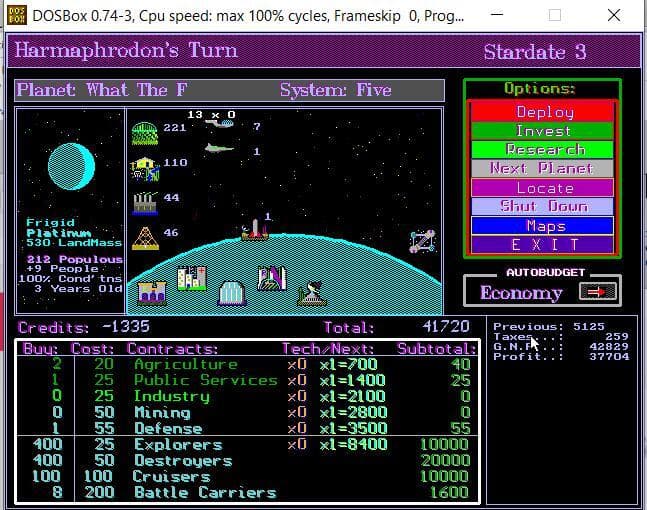 Galaktikon 1995 screenshot 4