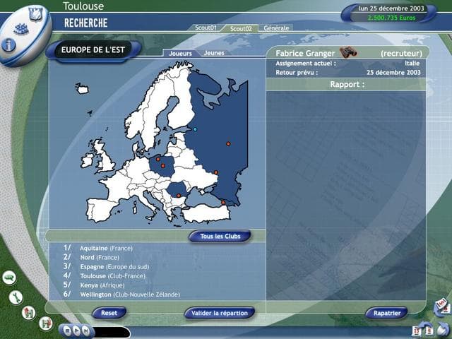 Pro Rugby Manager 2004 screenshot 6