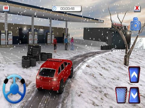 Winter Highway Truck Driver Rush 3D Simulator screenshot 2