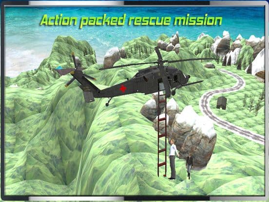 Helicopter Hill Rescue Ambulance 2016 - Chopper Emergency Relief Operations Free Game screenshot 4