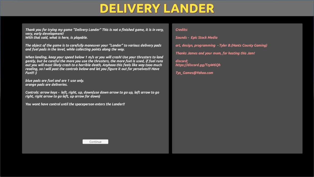 DeliveryLander screenshot 2