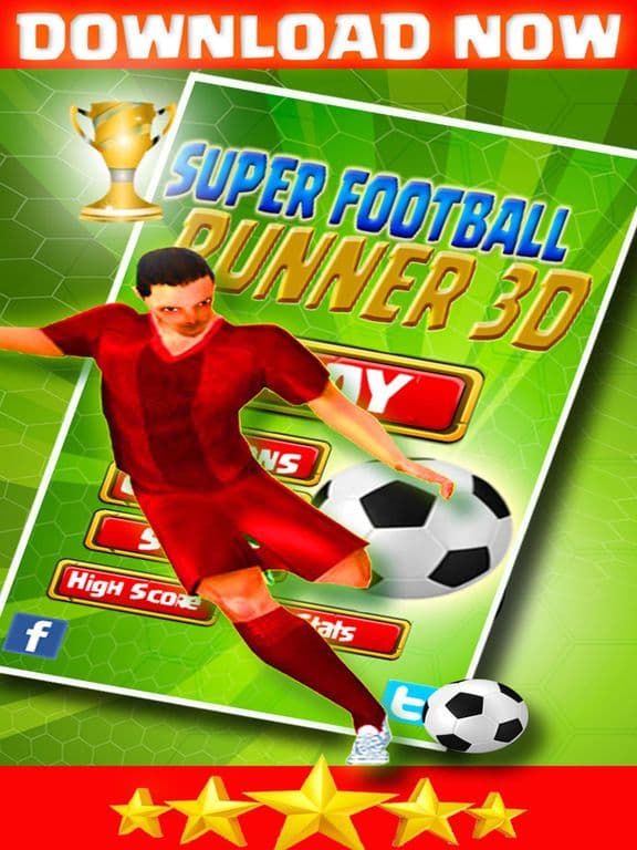 Football Star Pro Runner Shoot 3D