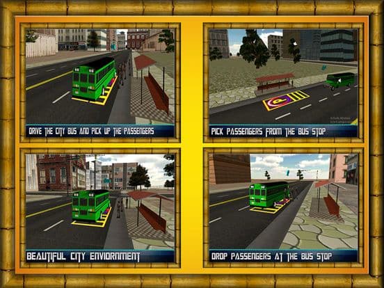 City Bus Driving Simulator 2016 - Real passengers pick & drop driver traffic parking Sim screenshot 2