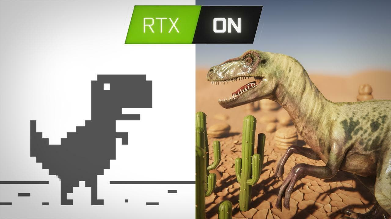 T-rex, but ray tracing is ON