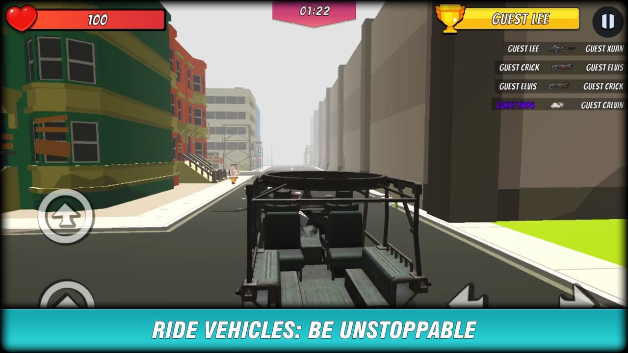 Pixel Block Battle Gun 3D FPS - TPS Minecraft like screenshot 4
