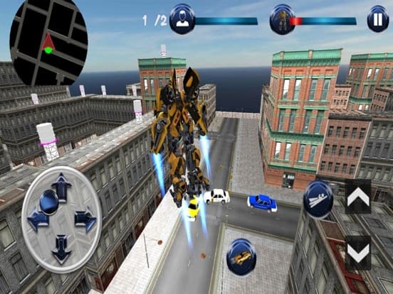 Future Flying City Robot