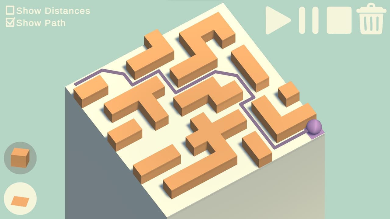 Pathfinder (A* Algorithm) screenshot 2