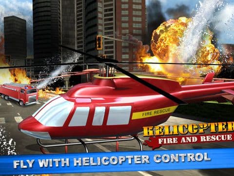 Helicopter Fire Rescue Simulator screenshot 2