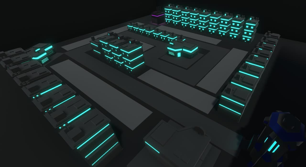 Neon Robot: Tower Defense screenshot 2