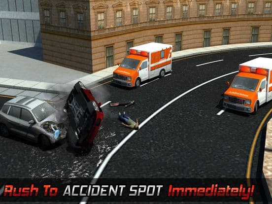 911 Emergency Ambulance Driver Duty: Fire-Fighter Truck Rescue screenshot 5