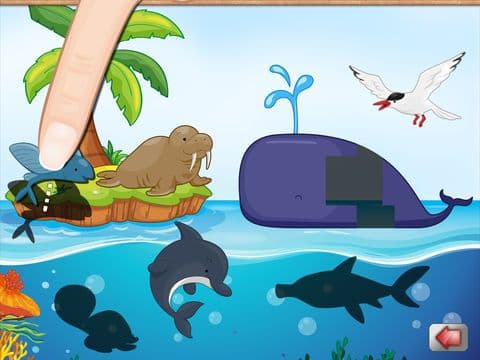 Aquatic Animals - An educational Ocean puzzle for toddlers and kids screenshot 4