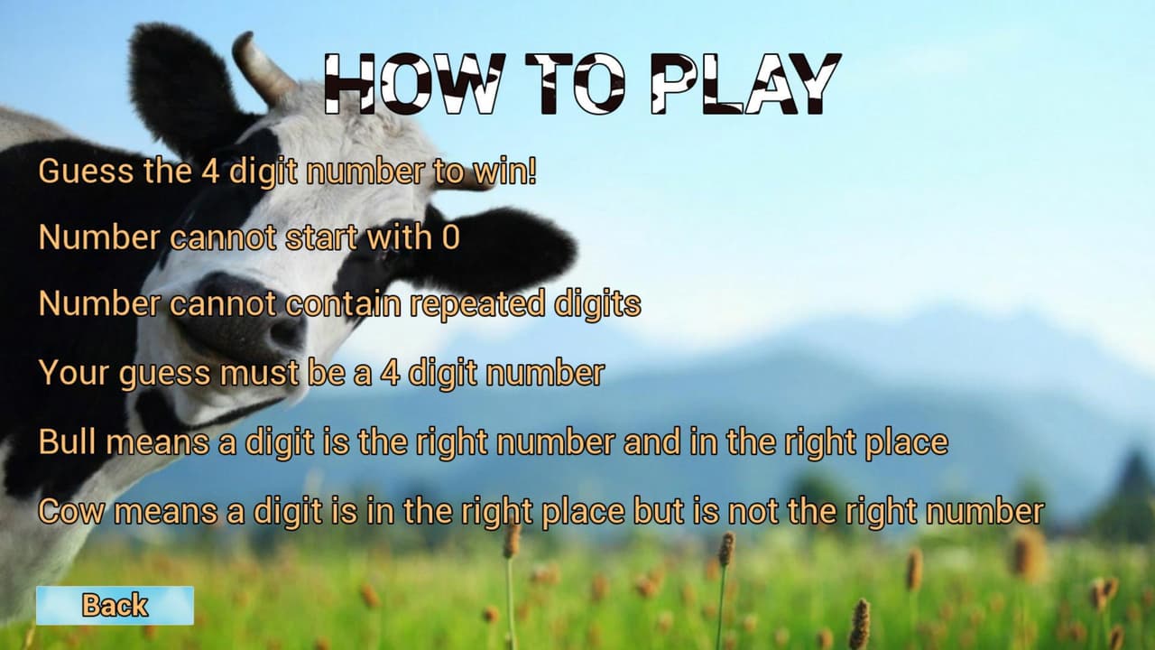 Bulls&Cows (luispaez09) screenshot 2
