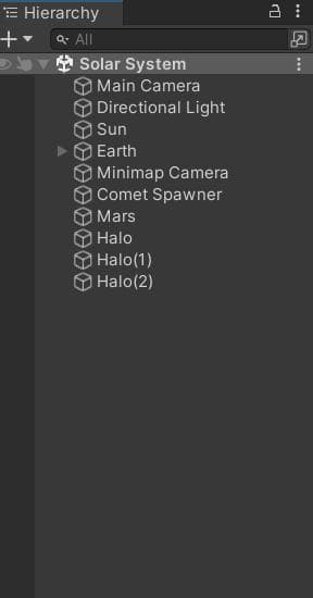Solar System Project (jmsdallison) screenshot 2
