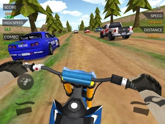 Dirt Bike Racing Rally Traffic
