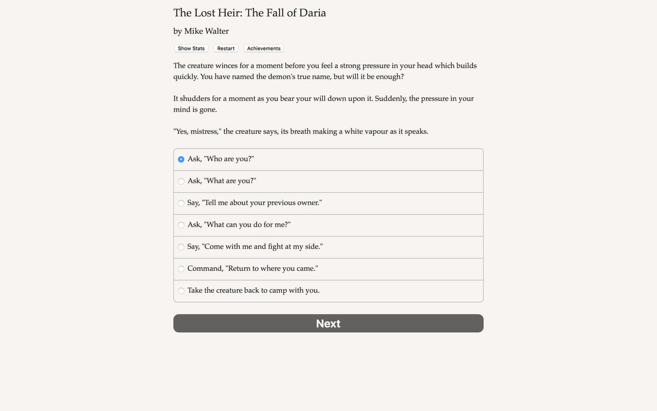 The Lost Heir: The Fall of Daria screenshot 2