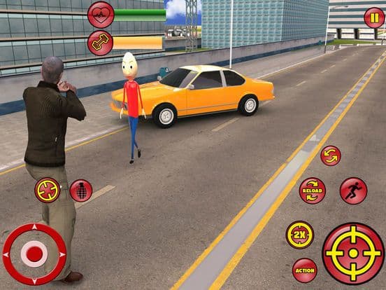 Baldi Stickman Hero Crime City screenshot 3